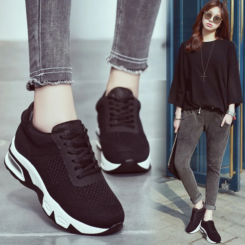 

2019 Spring New Style Mesh Breathable Casual Light WOMEN'S Shoes Athletic Shoes Women's Support