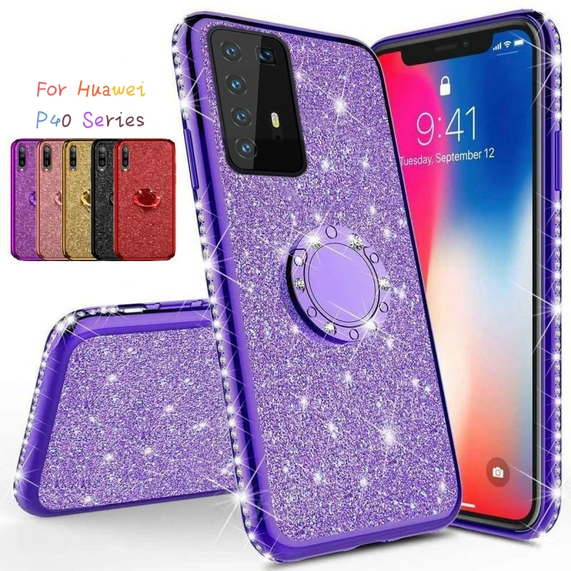 Мягкий Блестящий силиконовый чехол для Samsung S10 Lite A21 A51 A70E A91 A41 из ТПУ со стразами