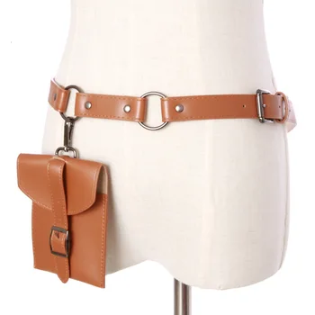 

[EWQ] New summer Spring 2020 Fashion High Quality PU Simple Detachable Pocket Ring Decoration Belts Women All-match QD170