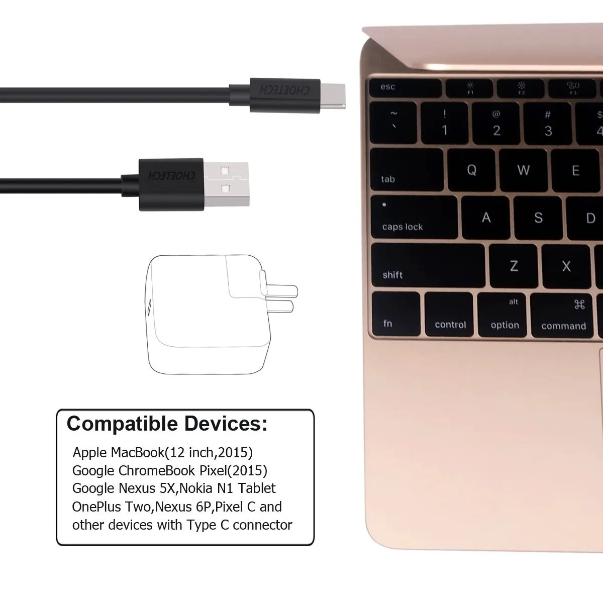 CHOETECH usb type-C кабель для samsung s9 Быстрая зарядка USB C кабель для зарядки мобильного телефона для Xiaomi Redmi mi9 note 7