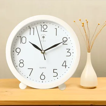 

10 Inch Living Room Pendulum Wall Clock Creative Office Desktop Clock Modern Minimalist Large Silent Table Clock Home Decoration