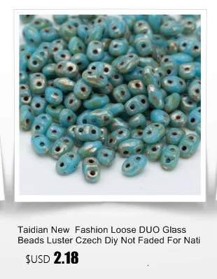 Taidian 8*5 мм стеклянные GD бусины Свободные блеск Чешский Diy не выцветшие для ручной работы родные beadworkJewelry изготовление 5 грамм около 35 шт
