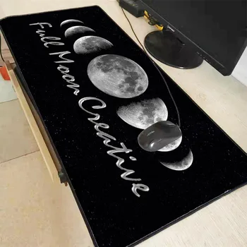 

Full Moon XXL Large Image Made for Rectangle Computer Game Locking Edge Mouse Pad Mat Cloth Cover Non-Slip 900*400mm