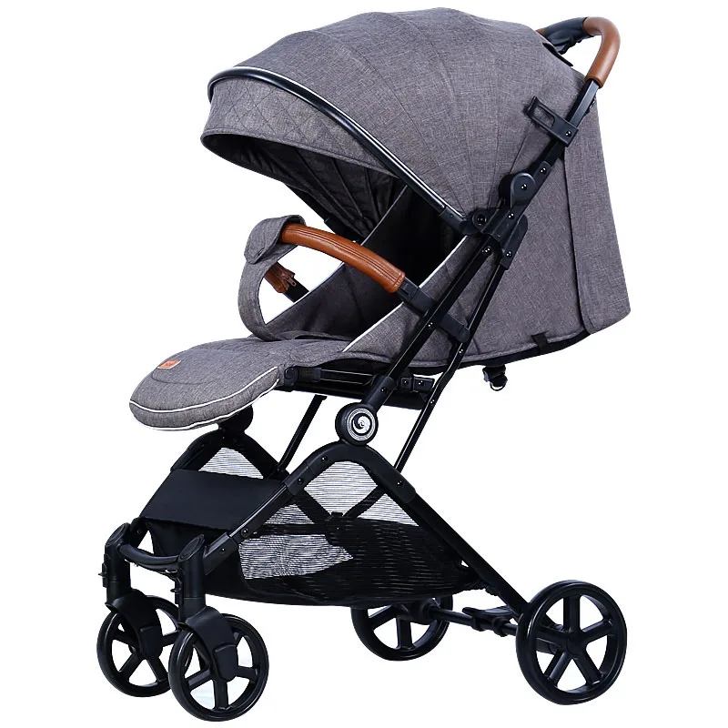 Bair детская коляска, Ландшафтная коляска все-алюминиевое колесо автомобиля амортизатор Складная коляска - Цвет: gray