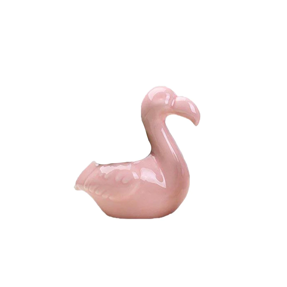

Ceramic Flower Planters Succulent Green Plant Ceramic Flamingo Shape Pot Home Office Decor Planter M
