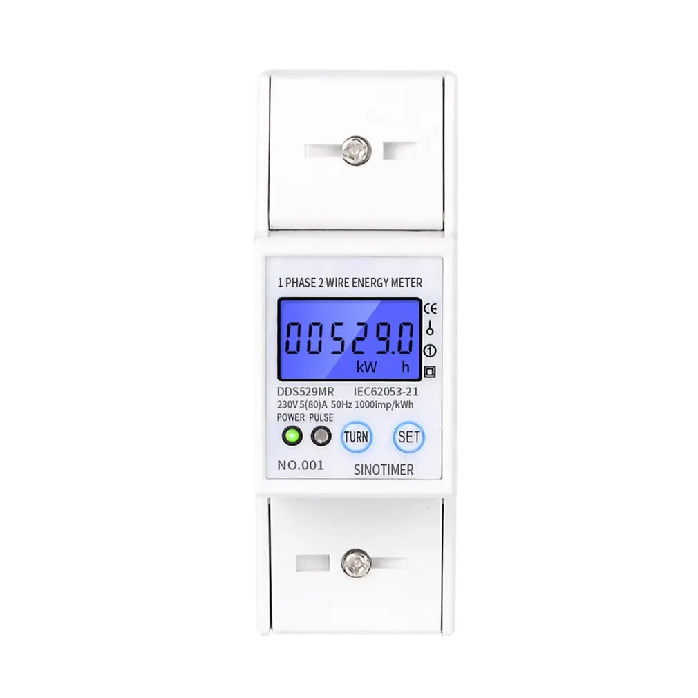 RS485 AC 230V 5-80A Высокоточный Измеритель электрической энергии цифровой измеритель потребления электроэнергии с дисплеем напряжения тока