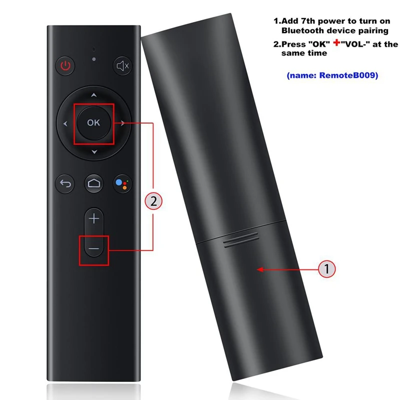 ABHU-беспроводная Bluetooth Голосовая мышь с дистанционным управлением для Smart tv Android Box