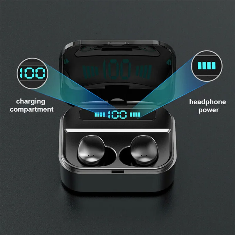 8D tws Bluetooth Earphones Smart Sensor Wireless Earphone Tap Control Earbuds TWS Headset with Microphone LED Display Charger 8D tws Bluetooth Earphones Smart Sensor Wireless Earphone Tap Control Earbuds TWS Headset with Microphone LED Display Charger