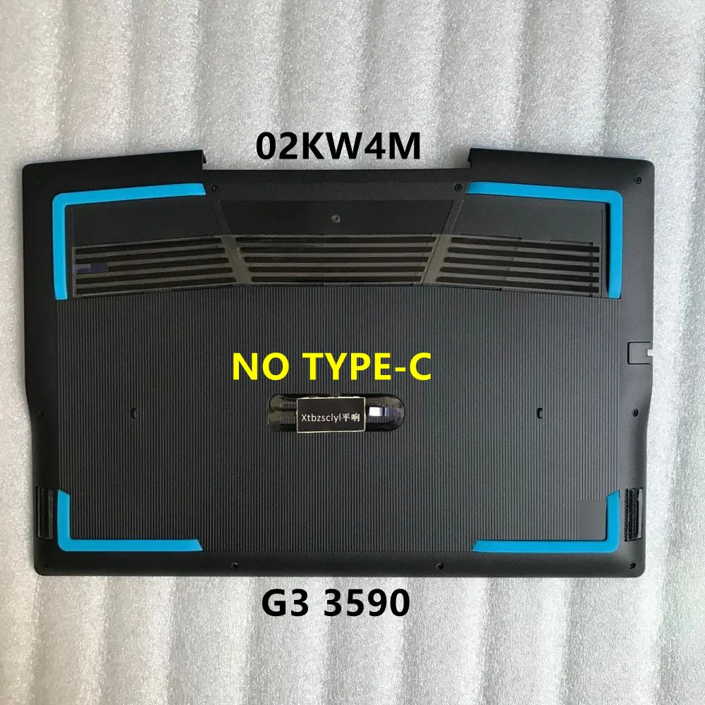 Нижняя крышка корпуса ноутбука 02KW4M 2KW4M черный синий коврик для Dell 15 G3 3590 |