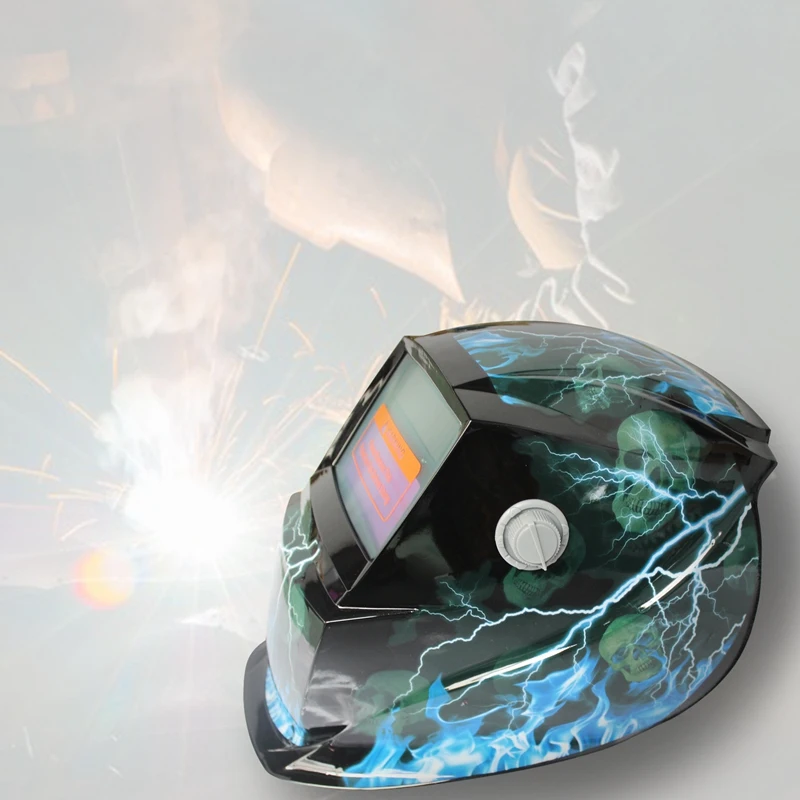 

Hot Sale 2018 New Pro Solar Welder Mask Auto-Darkening Welding Helmet Pattern lightning