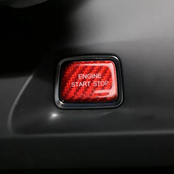 

Carbon Fiber Car Styling Car Ignition Device Button Engine Start Stop Switch Sticker for Chevrolet Camaro 2016-2019
