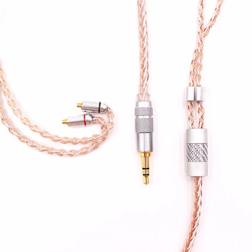 Free Shipping Audiocrast 1 2m 8 Cores Audio Upgrade Cable compatible withSE215 SE535 SE846 SE425 ue900 Headphones