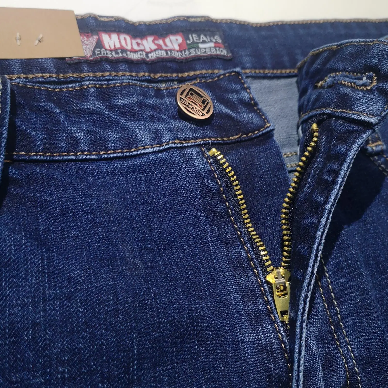 Mock Up, брендовые джинсы на молнии, тонкие, Смарт, повседневные, зимние, мужские джинсы, полная длина, классические, новые, модные, брюки, джинсы для мужчин, размер 40