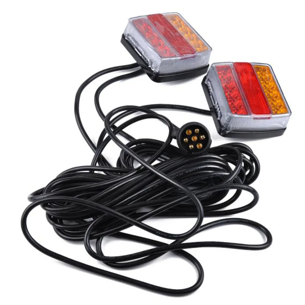 

Led Taillight Safety Warning Light Steering Indicator Brake Truck Trailer Taillight Red And Yellow
