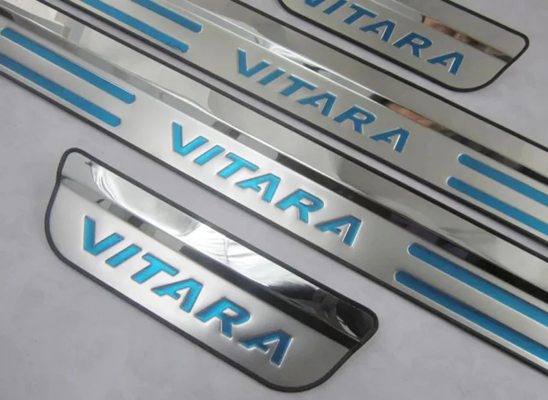 Stainless Steel Door Sill Scuff Plate Welcome Pedal For Suzuki Vitara 2015 Car Styling Accessories