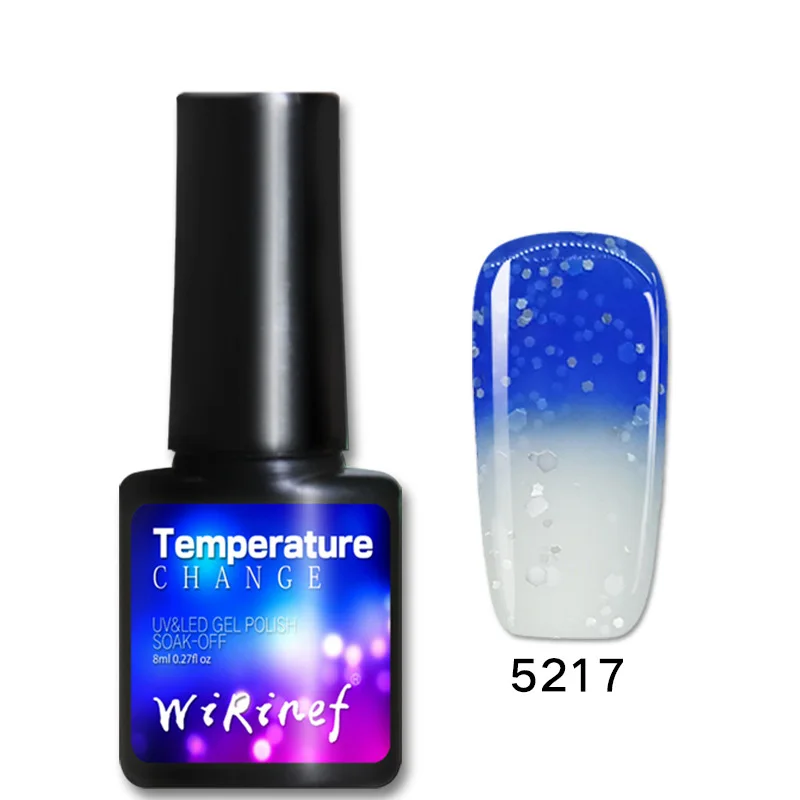 Изменение температуры Цвет УФ гель лак для ногтей светодиодный дизайн ногтей Полупостоянный Гибридный гель лак замочить от Lakiery Hybrydowe