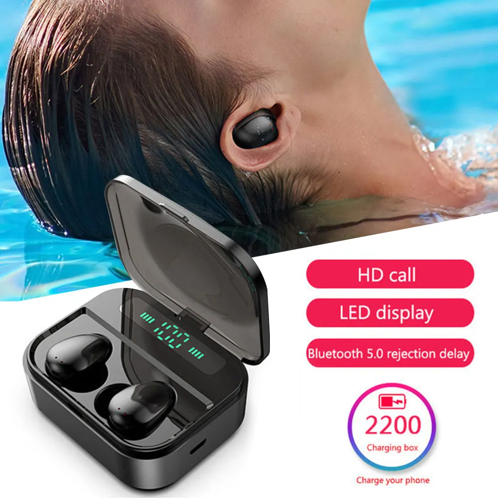 KISSCASE TWS Bluetooth 5,0 наушники спортивные беспроводные наушники мини беспроводные наушники с внешним аккумулятором для смартфонов