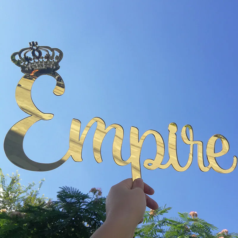 Mirror Gold Baby Name Sign Nursery Wall Decoration Personalized Name Sign Wedding Party Baptism