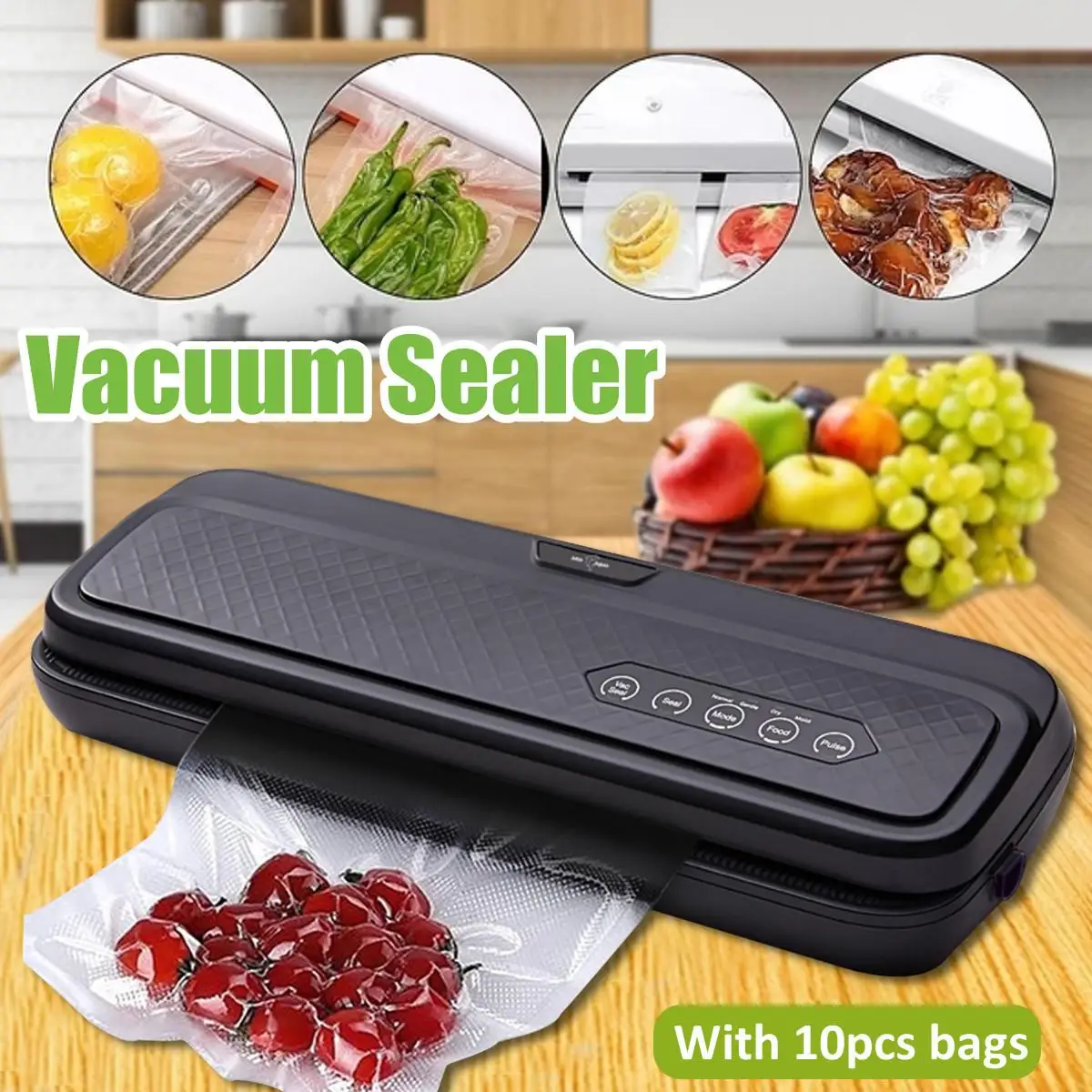 

Food Vacuum Sealer Packaging Machine With 10pcs Bags Free Vacuum Food Sealing Machine Vacuum Sealer Packer