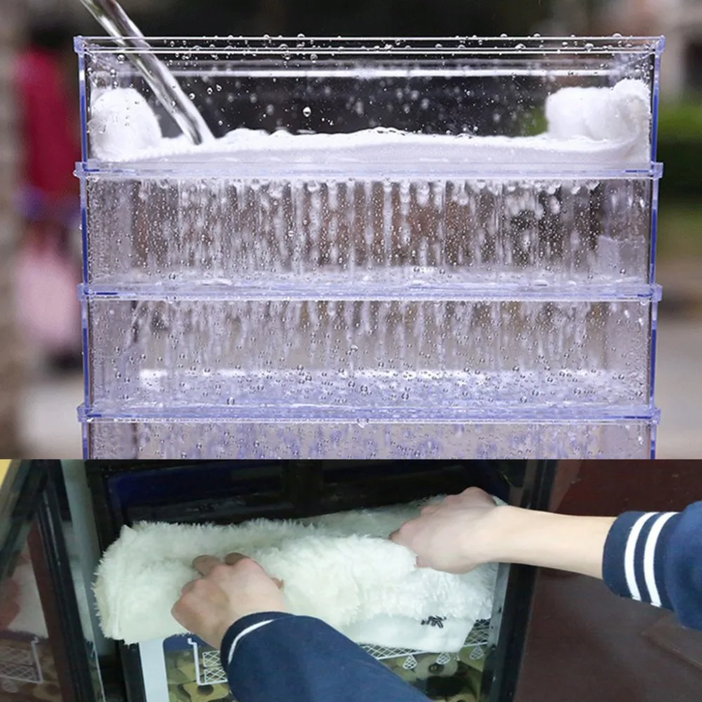 Многоразовый аквариумный фильтр Сумка-носок аквариум волокно одеяло фильтрации ковер с разделителем для сухого и влажного фильтра для аквариумных животных поставки