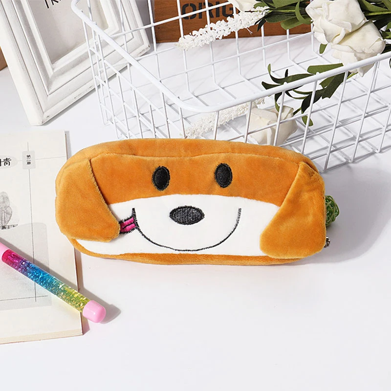 1 шт. 20 см Kawaii Мультяшные Животные Плюшевый Чехол Карандаш Чехол сумка брелок портмоне кошелек Чехол Сумка, школьные принадлежности подарок