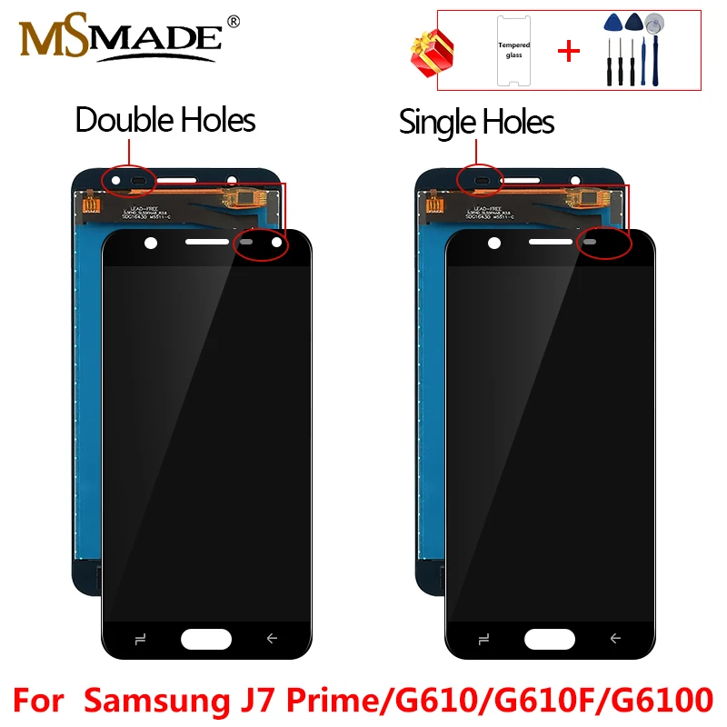 Najtaniej Oryginalny wyświetlacz do Samsung Galaxy J7 Prime G610 wyświetlacz LCD montaż digitizera ekranu dotykowego do G610F On7 2016 G6100 G610M LCD