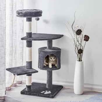 

Cat Tree Cat‘s Climbing Frame Scratching Board Kitten Toy Sisal