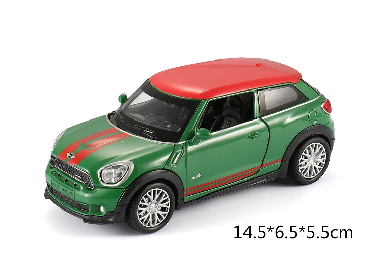 Литой автомобильный вентилятор, вы мини JCW PACEMAN моделирование, оригинальная Заводская модель автомобиля, детская игрушка, коллекция подарков, мебель