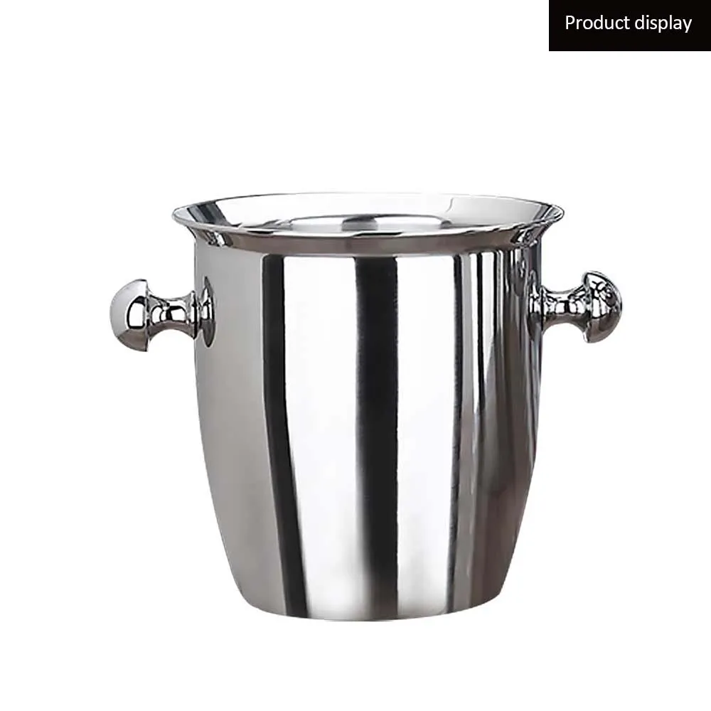 2L/5L нержавеющая сталь утолщенная красное вино ледяное ведро охладитель коробка утолщение шампанского ведро льда ведро вина охладитель для отеля бар 5