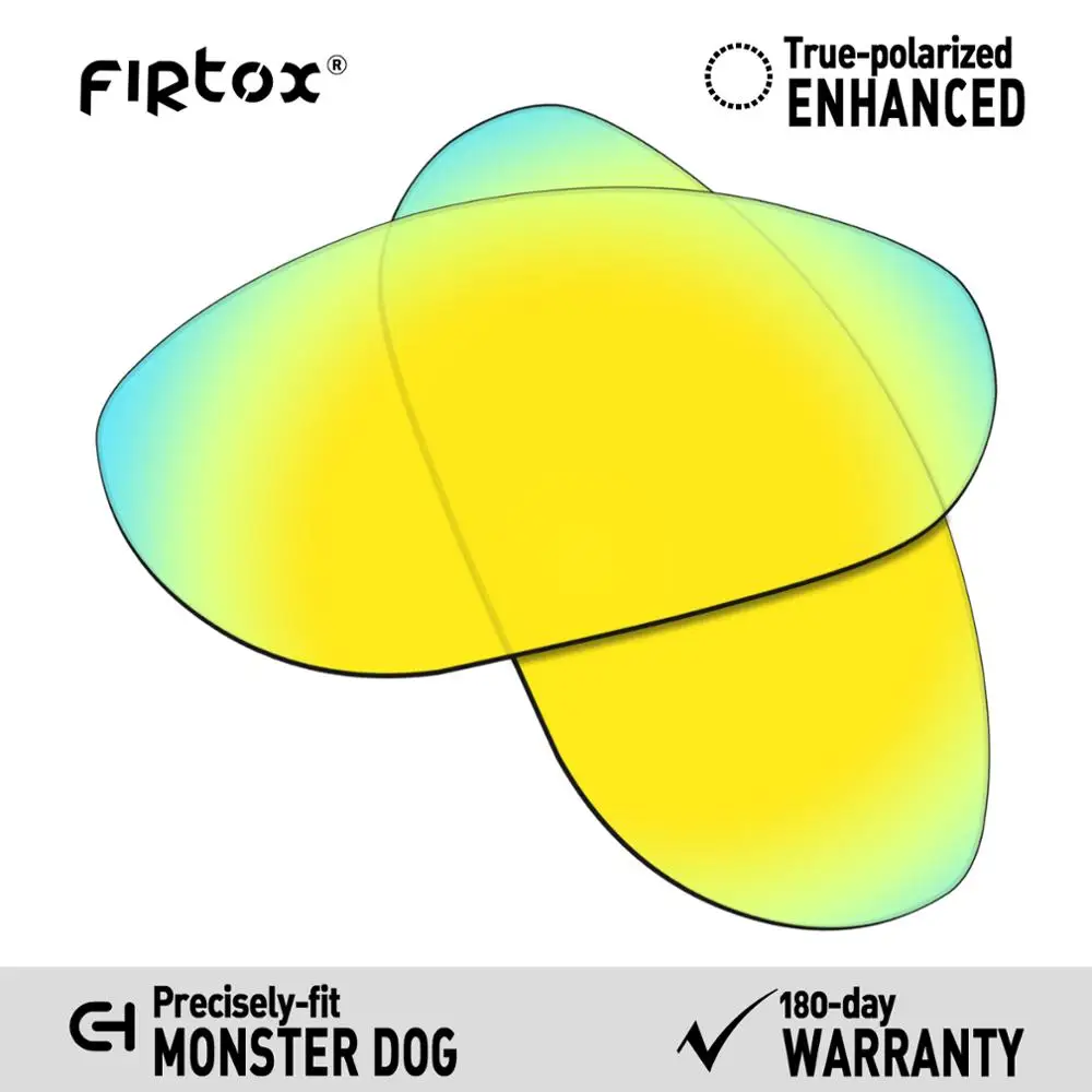 Firtox True UV400 Polarized Lenses Replacement for-Oakley Monster Dog Sunglasses (Compatiable Lens Only) - Multiple Colors