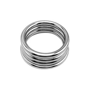 Small large male Ball Scrotum Stretcher metal penis lock cock Ring bondage restraint Delay ejaculation BDSM Sex Toy for man 2