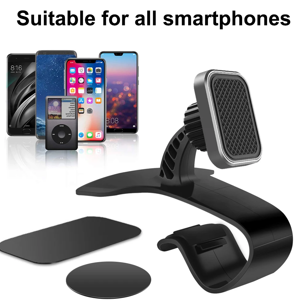 XMXCZKJ Magnet For Phone Car Holder Universal Car Dashboard Cell Phone GPS Mount Holder Stand Anti-skid HUD Design Phone Holder