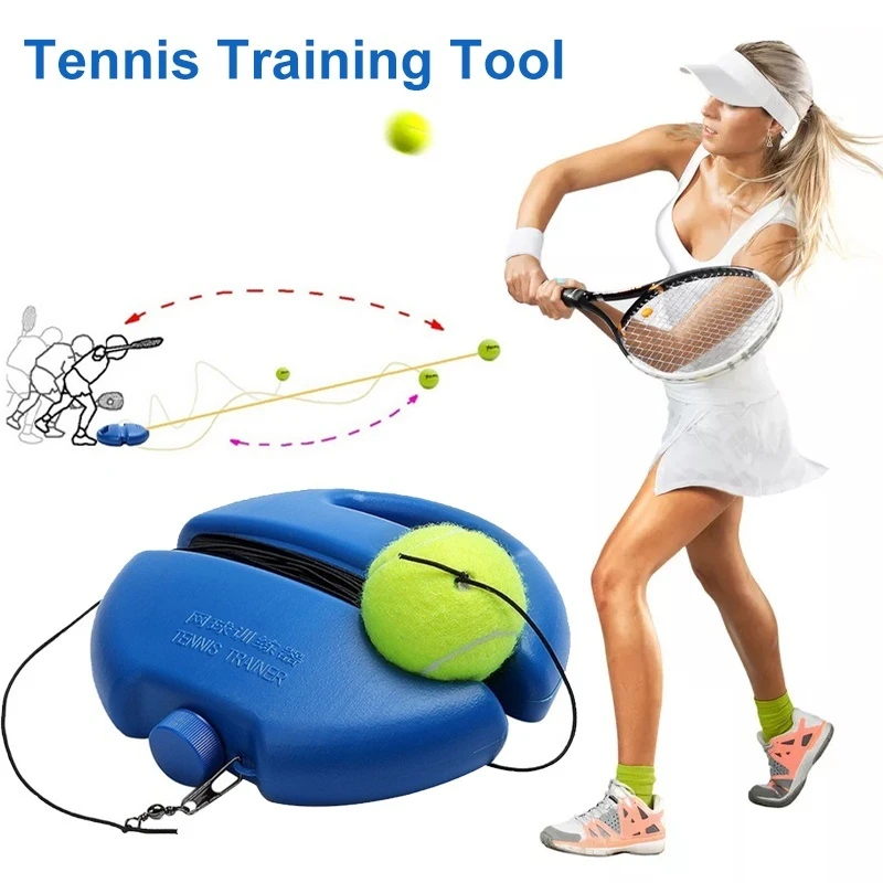 

Tennis Ball Singles Training Practice Balls Back Base Trainer Tools And Tennis Exercise Self-study Rebound Ball Baseboard