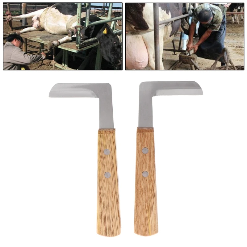 Cattle Horse Hoof Shears Knife Left Right Double Edge Veterinary Goat Castration