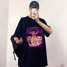 Camiseta de manga corta para hombres y mujeres, prenda de vestir, de estilo divertido, con estampado de Bella, You Been Loca, de película de fantasía negra, de color negro