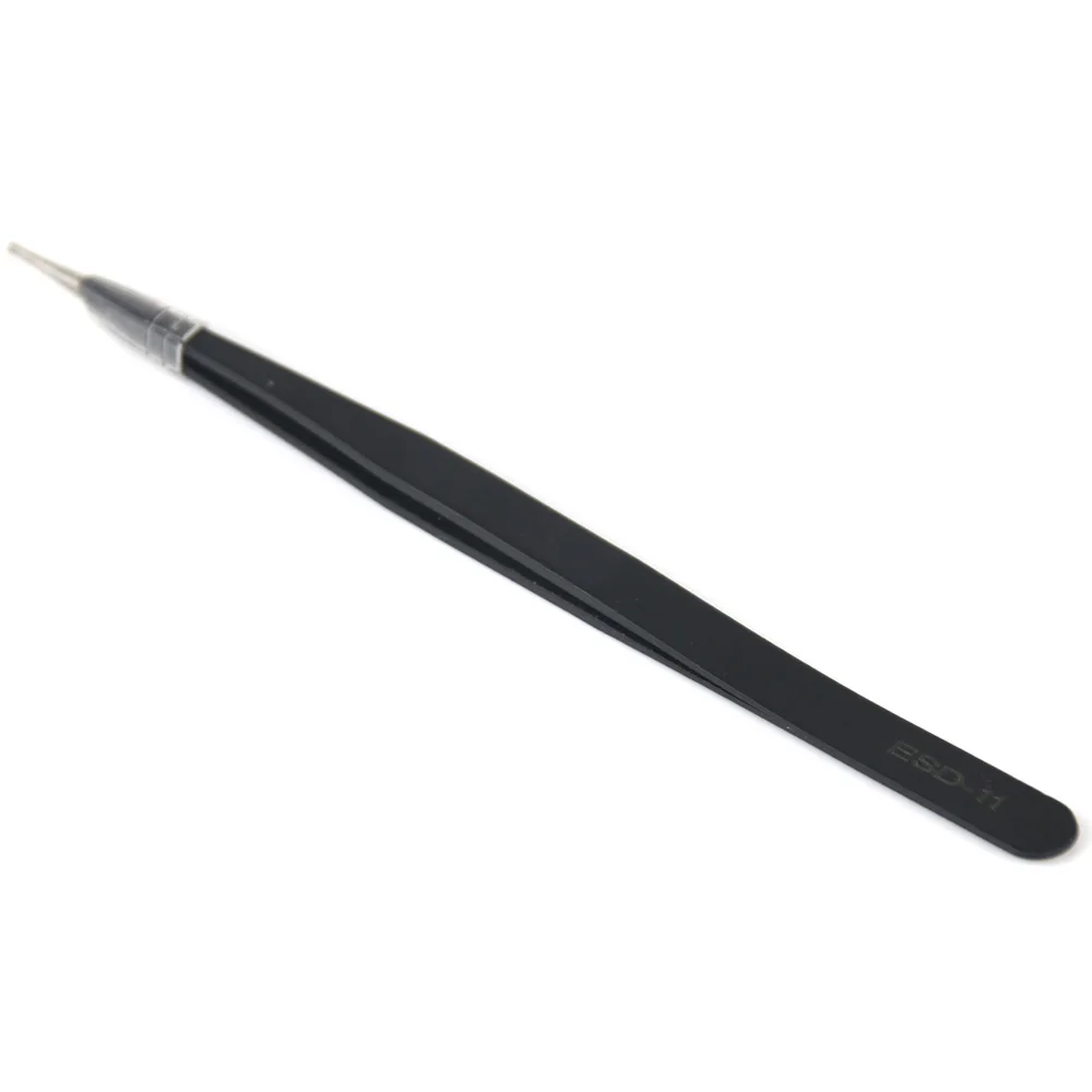 Description Picture 6 of itemAnti-static ESD 10-15 Stainless Steel Tweezers Maintenance Tools Industrial Precision Curved Straight Tweezers BGA Repair Tools