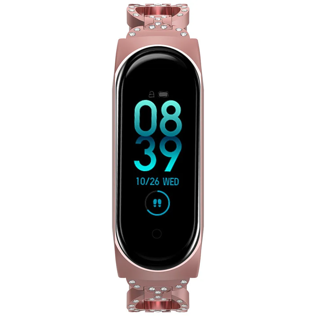 Ремешок из нержавеющей стали для xiaomi mi band 4 металлический ремешок для умного браслета mi band 4 ремень сменные ремешки для часов