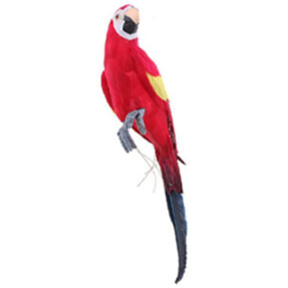 Realistic Parrot Bird Artificial Feather Feathered Birds Garden Tree Decor For Home Yard Shop Window | Дом и сад