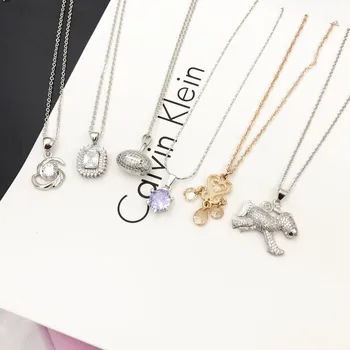 

20 Pcs/lot fashion classical mix random color women alloy necklace lot jewelry wholesale 200801-85