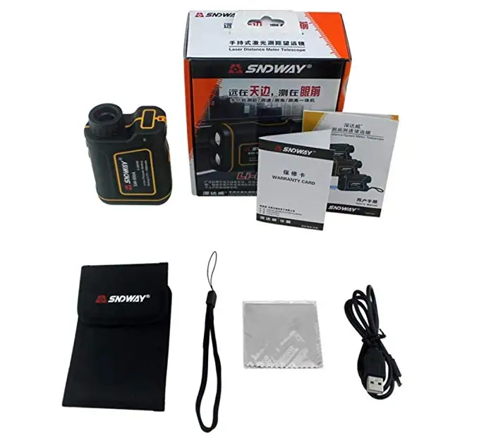 SNDWAY 망원경 레이저 거리 측정기 скачать 7X600 м-1500 м 단안 사냥 골프 레이저 거리 측정기 телескоп trena Лазерные дальномеры