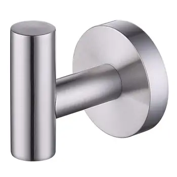 

Round Bathroom Towel Hooks Moisture-proof Stainless Steel Rustproof Single Clothes Hanger Kitchen Home Accessories
