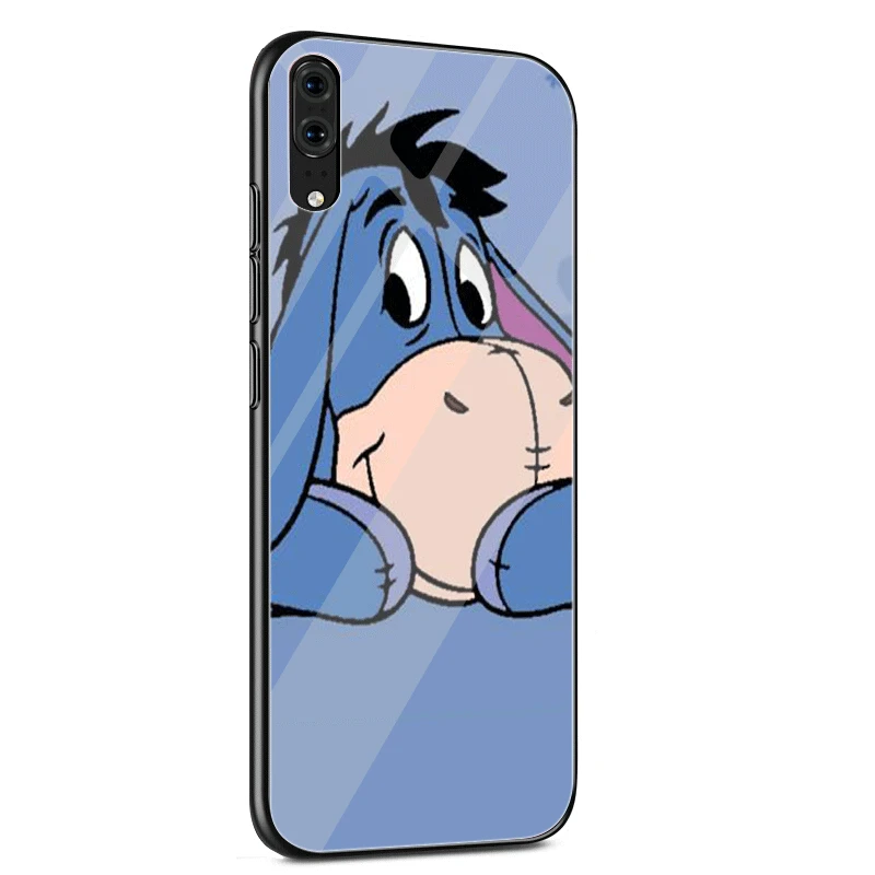 Чехол для телефона из стекла ТПУ для huawei P10 P20 P30 Lite Pro P Smart mate 10 20 Lite Y6 Y9 Honor 7A 8X9 10 чехол Eeyore Donkey Shell