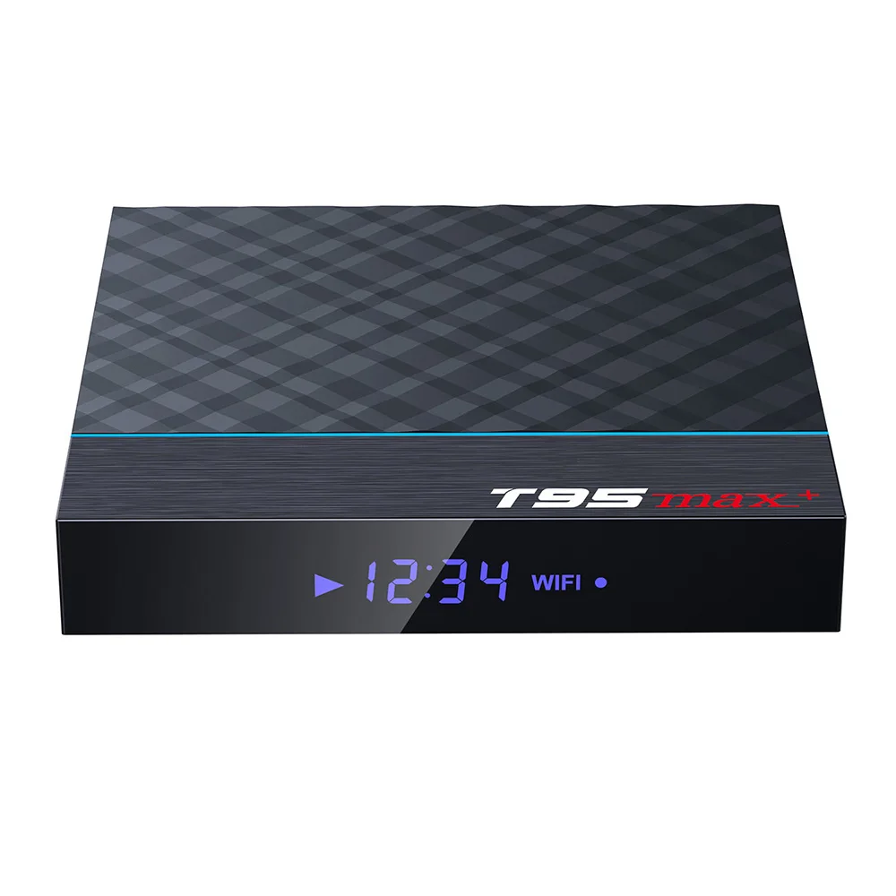 T95 MAX Plus Smart tv Box Android 9,0 S905X3 64 Bit 2,4G+ 5G двухдиапазонный WiFi UHD 8K VP9 H.265 4 GB/64 GB