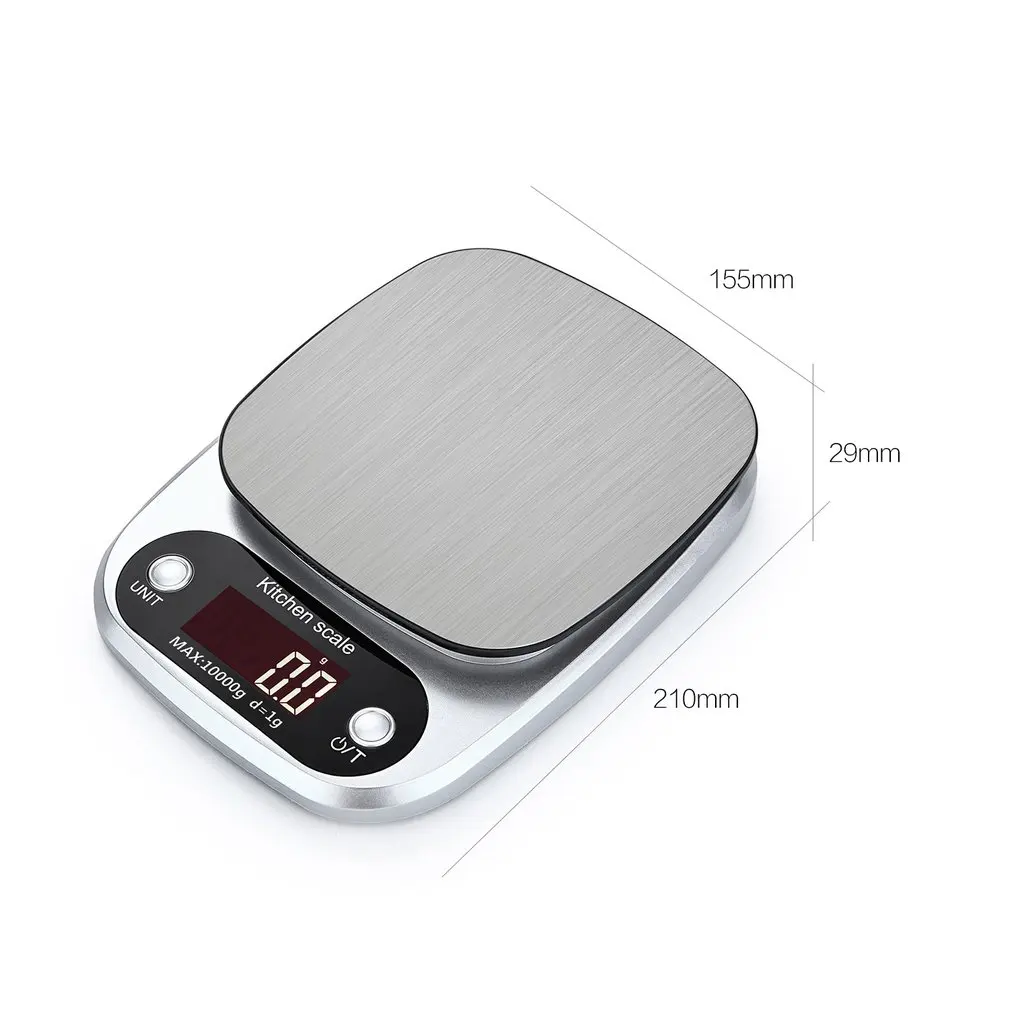 HT-C305 10 кг x 1 г портативные электронные весы из нержавеющей стали с ЖК-дисплеем кухонные весы цифровые весы точные