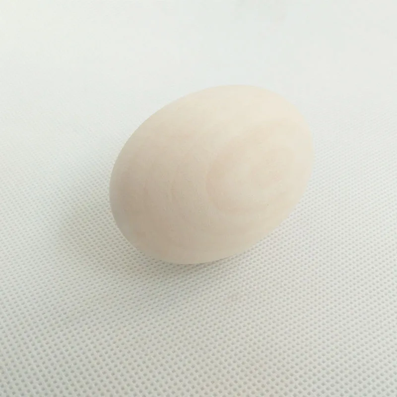1Pcs Naturale Di Legno Di Simulazione Uova Di Pollo Gallina Dummy Nido Scherzo Manuale Graffiti Dipinti Esercizio Artigianato Fai Da Te Creativo Uova 