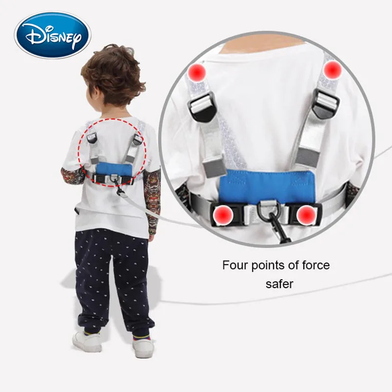 Disney Baby Anti Lost соединитель на запястье поводок для ребенка безопасности жгут светящаяся веревка милый прогулочный ручной ремень браслет против потери