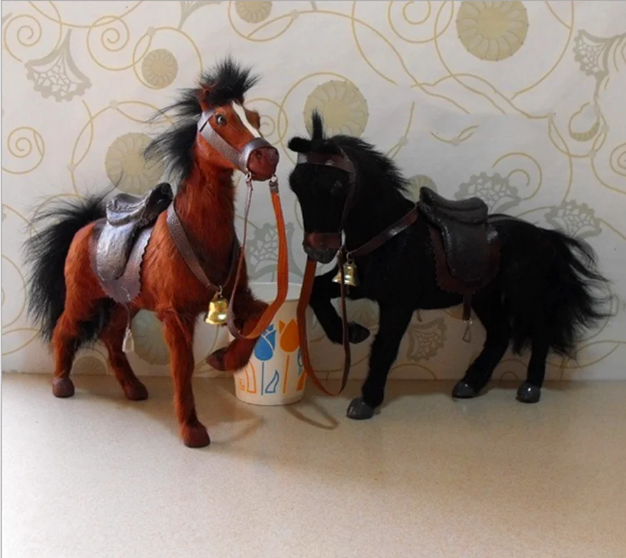 

War horse Simulation model cute Handicrafts Creative Personalize Customize Dolls Decorations for Home Toy Birthday Party Gift