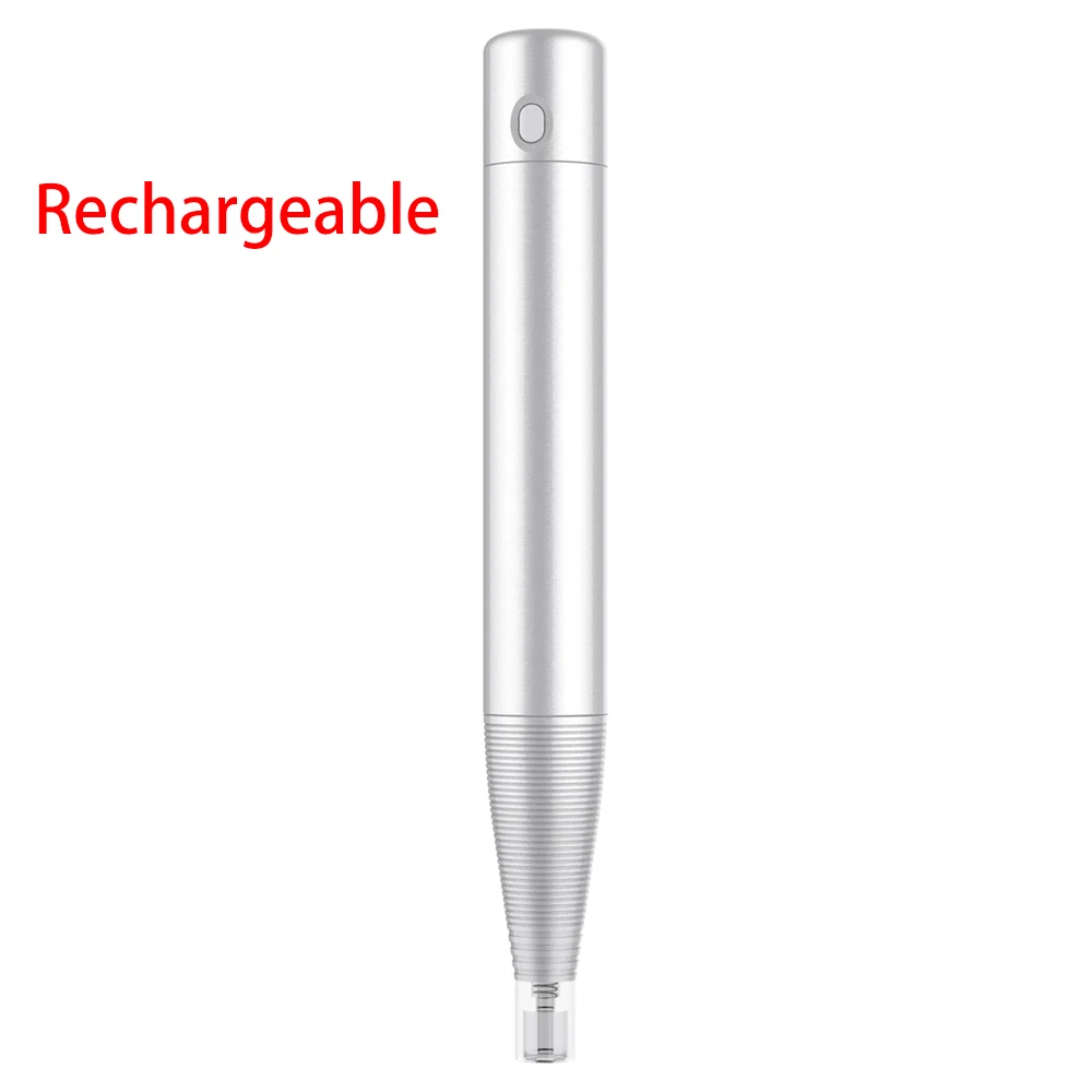 Machine-Rechargeable Dr. Ручка Дерма Ручка иглы нано перезаряжаемые/батарея работает версия Микро прокатки кожный штамп терапия машина Дермо ручка - Цвет: Machine-Rechargeable