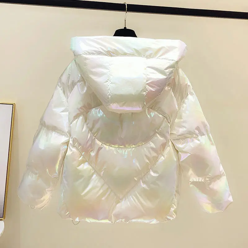 

Women's Winter Clothing 2020 New Korean Version Loose Bright Surface Thickened Bread Coat Jacket Hooded Cotton-padded Jacket