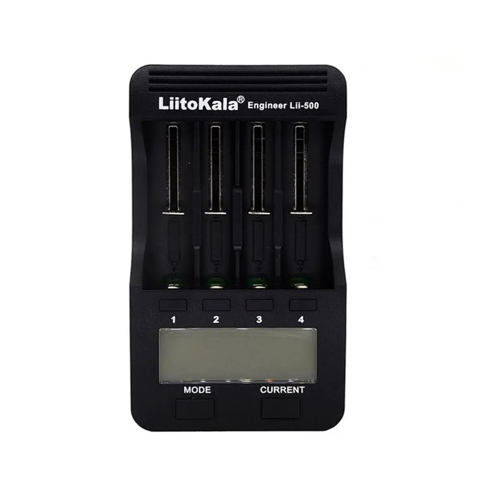 Зарядное устройство Liitokala Lii 500 18650 с ЖК дисплеем 26650 21700 14500 10440 4 слота умное
